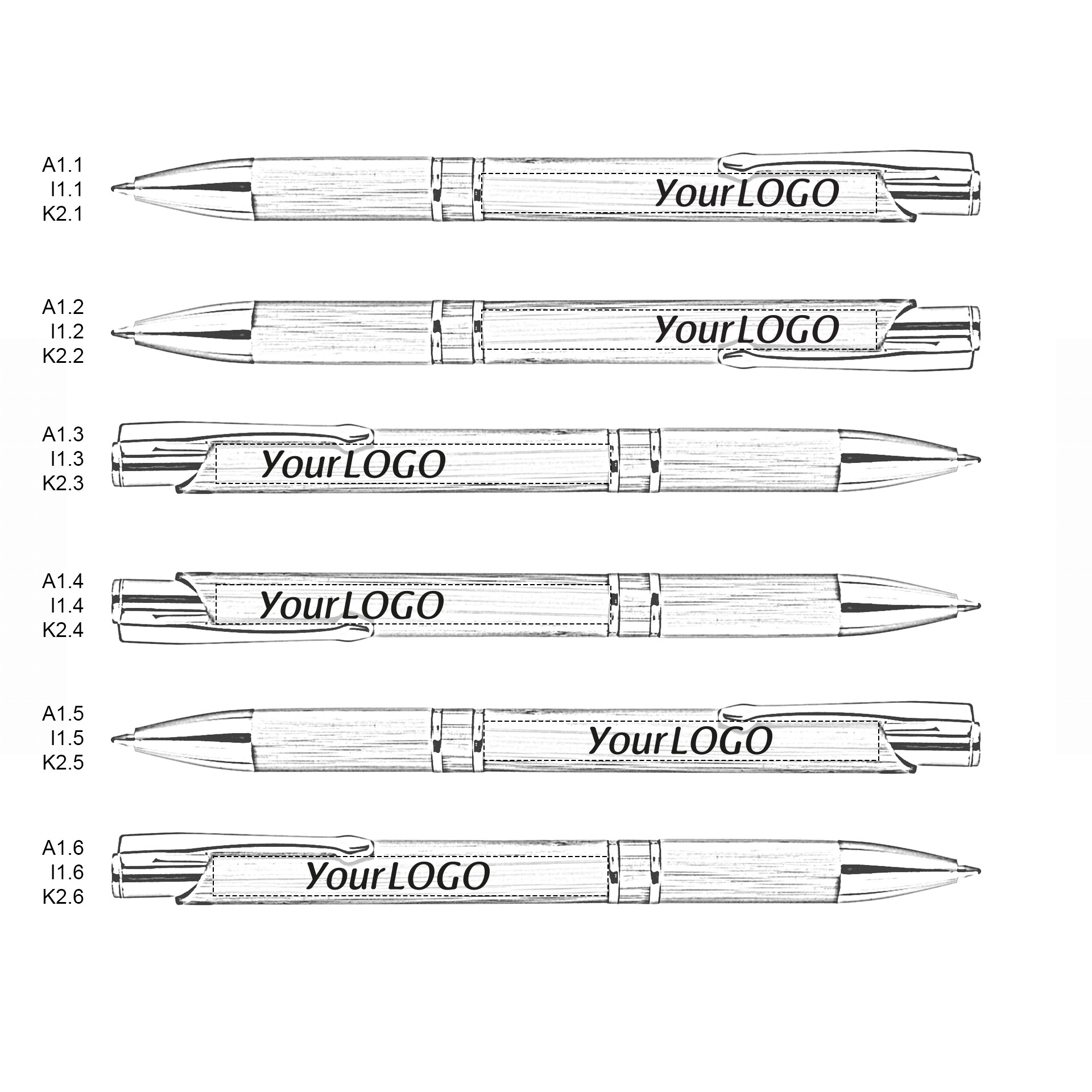 Gravírozott Bambusz golyóstoll - Baymont – galéria